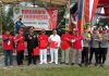 Pers Jujuhan berikan Cinderamata ke Forkopimcam dan Ketua Forum Rio