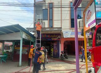 Ruko di Jalan Prof Sri Soedewi Bungo Terbakar, Lokasi Berada di Kawasan Padat Penduduk