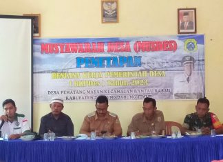 Musdes Desa Pematang Mayan Usulkan Lima Skala Prioritas RKPDes Tahun 2023