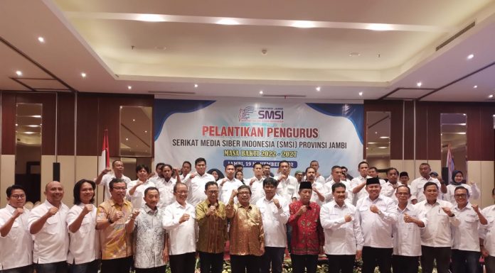 Pengurus SMSI Provinsi Jambi Resmi Dilantik