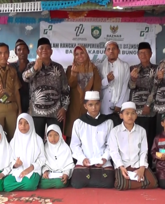 Peringati HUT ke-22 Tahun, Baznas Bungo Adakan Kegiatan Sosial di Ponpes