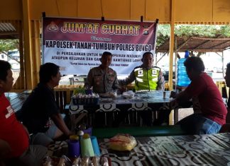 Bersama Masyarakat Binaan, Personil Polsek Tanah Tumbuh Gelar Jumat Curhat
