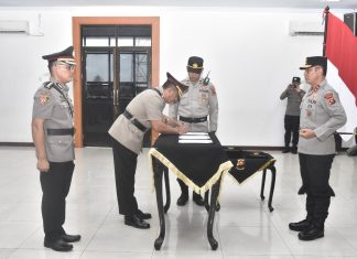 Kapolda Irjen Pol Rusdi Hartono Pimpin Sertijab