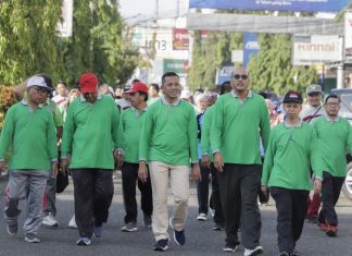 Jalan Santai HAB Kemenag ke-77, Wabup Apri Berikan Apresiasi