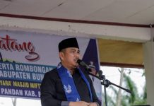 Bupati Bungo Saksikan Pengukuhan Pegawai Syara’ dan Pengurus Masjid Dusun Leban