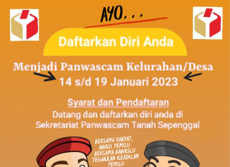 Rekrutmen PKD Pemilu 2024 Dibuka, Cek Persyaratannya di Kantor Panwaslucam Tasep