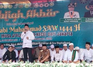 H Mashuri Tablik Akbar Bersama FKKU dan Santri