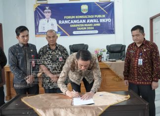 Pj Bupati Bachyuni BUka Forum Konsultasi Publik untuk Rencana Awal RKPD 2024 Muaro Jambi