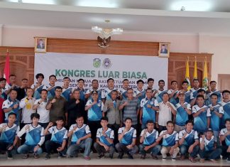 H Aspan Buka Kongres Luar Biasa Askab PSSI Kabupaten Tebo