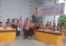 Wabup Bungo Lepas 42 Kontingen Pramuka Cabang Bungo Ikuti Raimuna Daerah Jambi