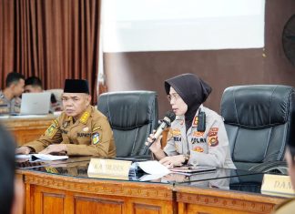 Pj Bupati Aspan Bersama Forkopimda Rakor Penanggulangan Bencana