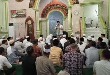 PJ Bupati Bachril Bakri Jumling Perdana di Mesjid Alfalah