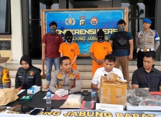 Penyelundupan Narkoba di Bungkusan Mie Berhasil di Gagal Polres Tanjab Barat