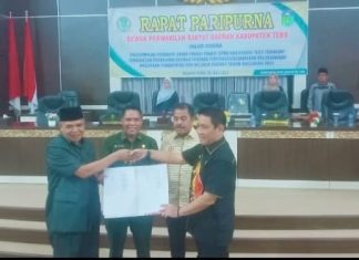 DPRD Tebo Gelar Rapat Paripurna Pendapat Akhir Fraksi