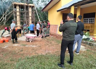 Tim Pendim 0416/Bute Terus Update Informasi Kegiatan TMMD di Talang Silungko