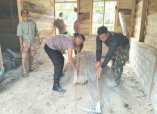 TNI-Polri Solid Selesaikan Sasaran Fisik TMMD ke-117 Kodim 0416/Bute