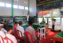 Masyarakat Talang Silungko Antusias Ikuti Penyuluhan Bahaya Narkoba Satgas TMMD ke-117 Kodim 0416/Bute