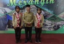 Bupati Mashuri Lepas Dua Putri Merangin Ikuti Jambore Pramuka Dunia di Korea Selatan