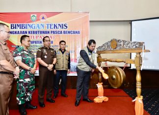 Bupati Bungo Buka Bimtek Pengkajian Kebutuhan Pasca Bencana