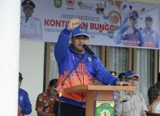 Bupati Bungo Lepas Kontingen Ikuti Porprov Jambi ke-XXIII