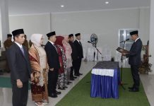 Wabup Apri Lantik Direktur dan Pejabat Pengawas RSUD Tipe D Rantau Ikil Jujuhan