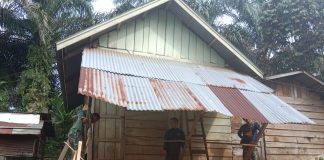 Hari Libur, Satgas TMMD ke-117 Kodim 0416/Bute Tetap Semangat Bekerja