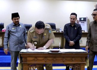 Pj Bupati Bachril Bakri Hadiri Rapat Paripurna Ranperda Pertanggungjawaban Pelaksanaan APBD TA 2022