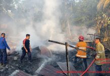 Sebuah Rumah di Sungai Buluh Bungo Ludes Dilalap Si Jago Merah