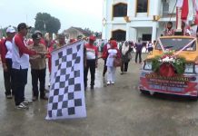 Meski Hujan Gerimis Merangin Tetap Laksanakan Pawai HUT RI ke-78