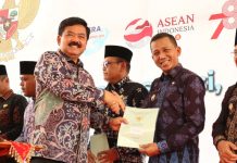 Wabup Bungo Terima Penghargaan Program PTSL dari Menteri ATR/BPN