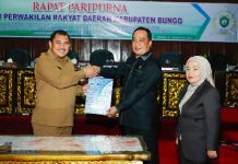 Bupati H Mashuri Hadiri Rapat Paripurna DPRD Bungo