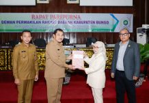 DPRD Bungo Gelar Rapat Paripurna Penyampaian Nota Pengantar Bupati Bungo Terhadap Ranperda Perubahan APBD 2023