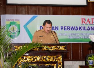 Bupati Bungo Sampaikan Nota Pengantar Ranperda Perubahan APBD 2023