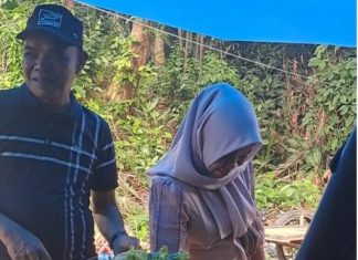 Pj Bupati Tebo Aspan Didampingi Istri Blusukan ke Pasar Bungur Pantau Harga Sembako