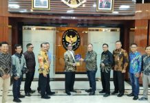Jelang Sarasehan Nasional 25 Tahun IJTI, Pengurus Pusat Sampaikan Gagasan Jurnalisme Positif Kepada Menkopolhukam