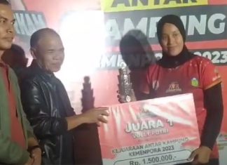 PJ Bupati Aspan Tutup Kejuaraan Tarkam 2023 di Tebo Tengah