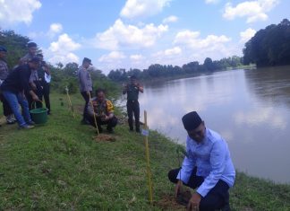 Pj Bupati Aspan Bersama Forkopimda Tanam Pohon di Taman Tanggo Rajo