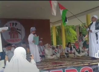 Pj Bupati Aspan Hadiri Aksi Tebo Peduli Palestina