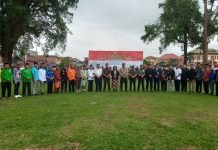 Sekda Tebo Teguh Arhadi Hadiri Apel Kebangsaan dan Deklarasi Pemilu Damai 2024