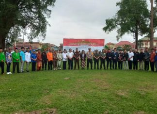 Sekda Tebo Teguh Arhadi Hadiri Apel Kebangsaan dan Deklarasi Pemilu Damai 2024