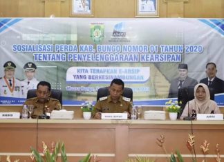 Dinas Perpustakaan dan Arsip Daerah Bungo Gelar Sosialisasi Aplikasi Srikandi