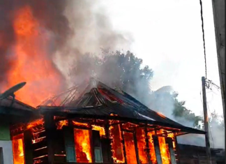 Kebakaran Hebat di Dusun Bedaro Hanguskan 3 Unit Rumah