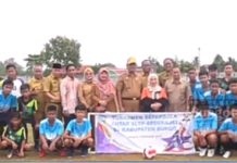 Ketua DPRD Bungo Jumari Ari Wardoyo Hadiri Pembukan Turnamen Sepak Bola Antar Pelajar SMP