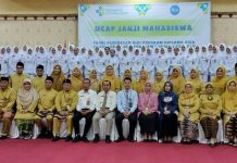 Sebanyak 123 Mahasiswa Jurusan Kesehatan Gigi Poltekes Kemenkes Jambi, Gelar Ucap Janji Mahasiswa .