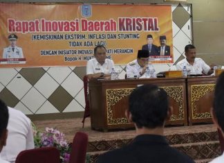 Pj Bupati Pimpin Rapat inovasi Daerah KRISTAL