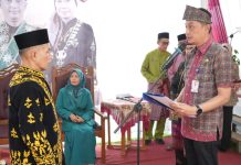 Pj Bupati Muaro Jambi Bachyuni Deliansyah Saksikan Pengukuhan LAM Sungai Bertam