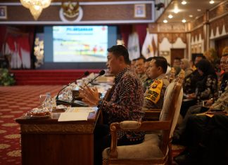 Pj Bupati Muaro Jambi Rapat Koordinasi Penanganan Darurat Bencana Banjir dan Longsor di Provinsi Jambi