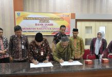 Pemkab Sarolangun Teken MOU Dengan Bank Jambi