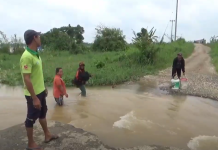 Dampak Banjir, Sudah Tiga Bulan Akses Jalan Warga di Kecamatan Taman Rajo Terputus