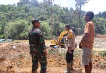 Operasi Tim Gabungan TNI – Polri di Ulu Sungai Batang Bungo Berhasil Amankan Alat Berat dan Peralatan Dompeng